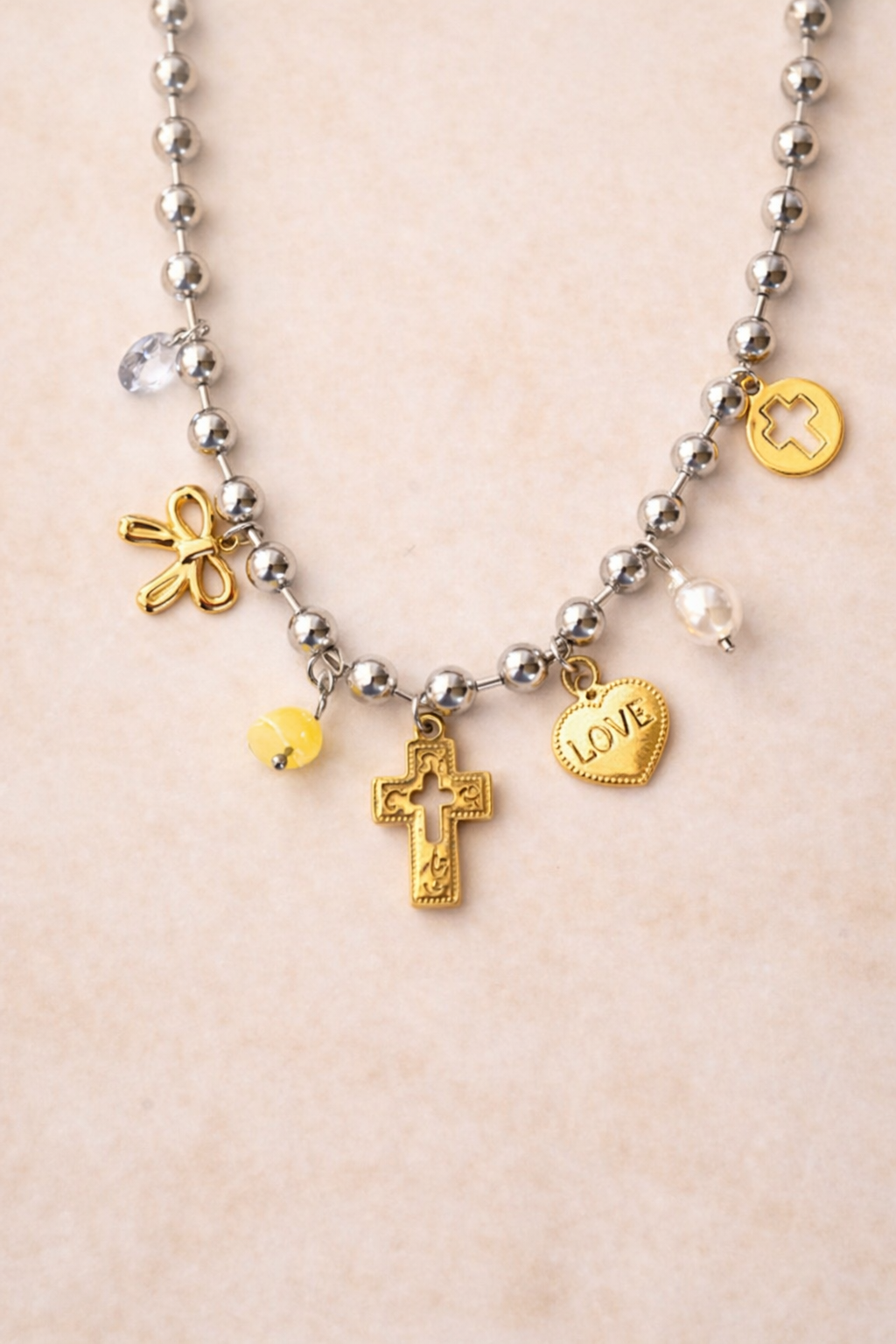 Faith & Love Charm Necklace