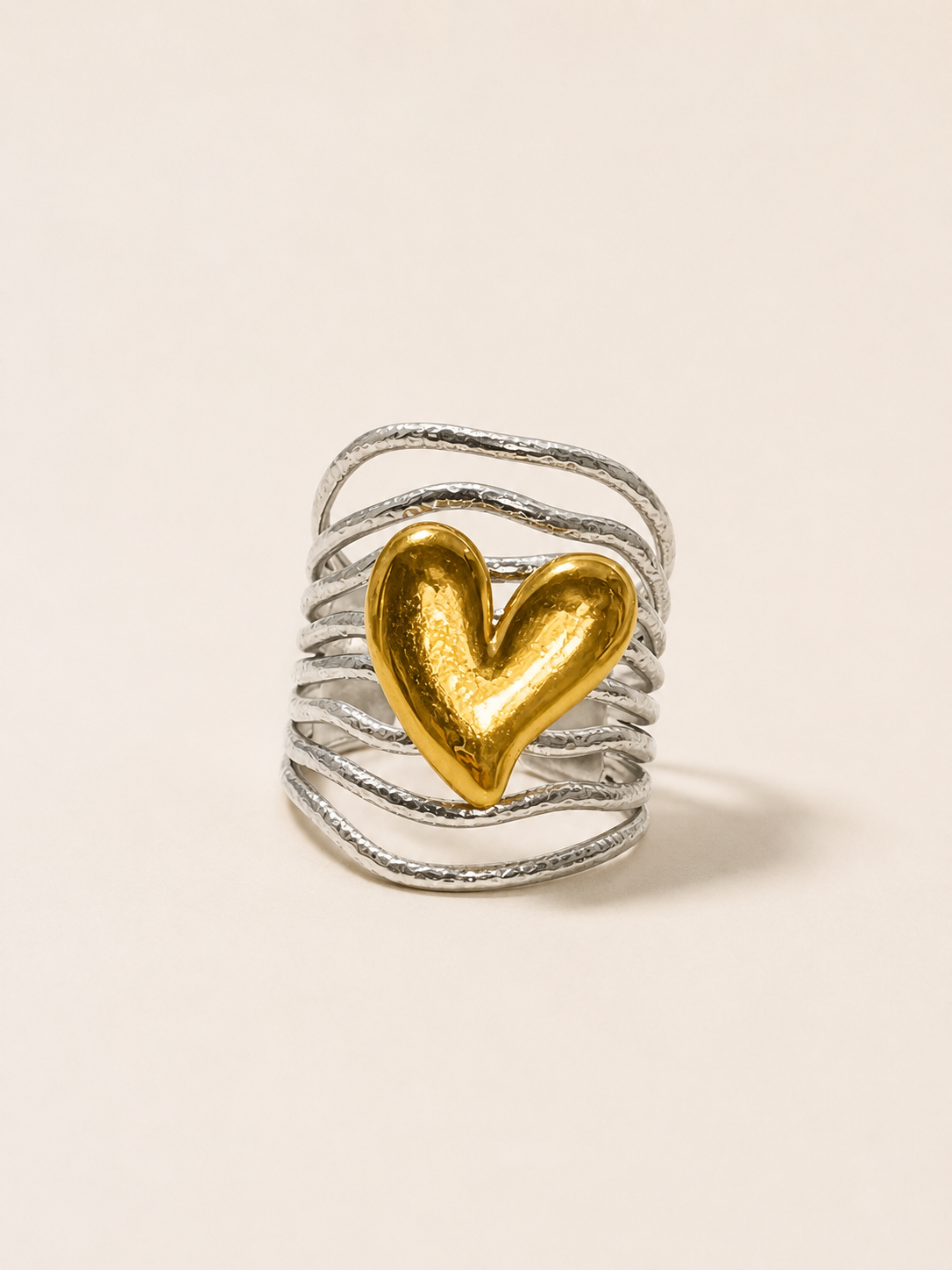 Golden Heart Ring