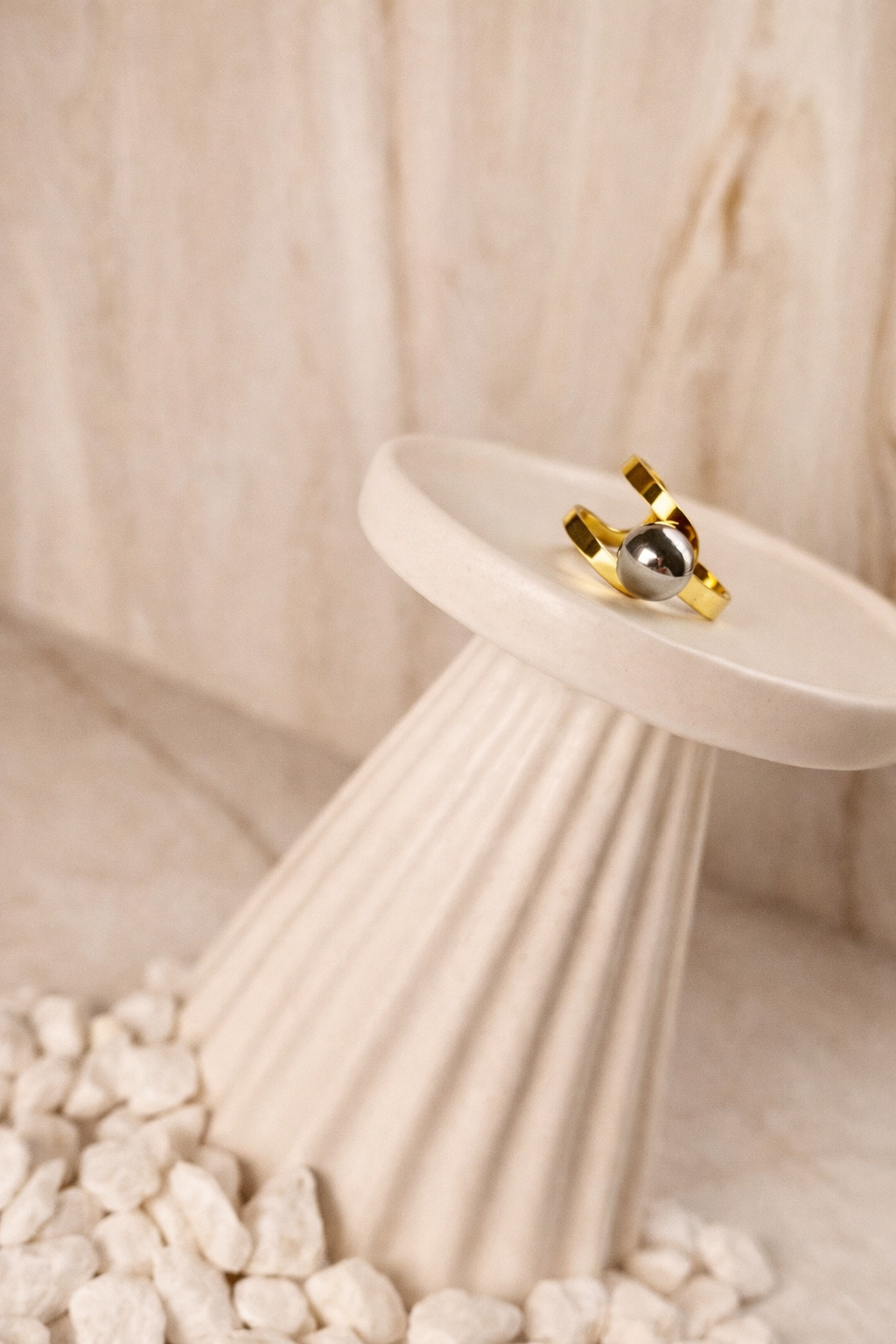 Golden Orbit Ring