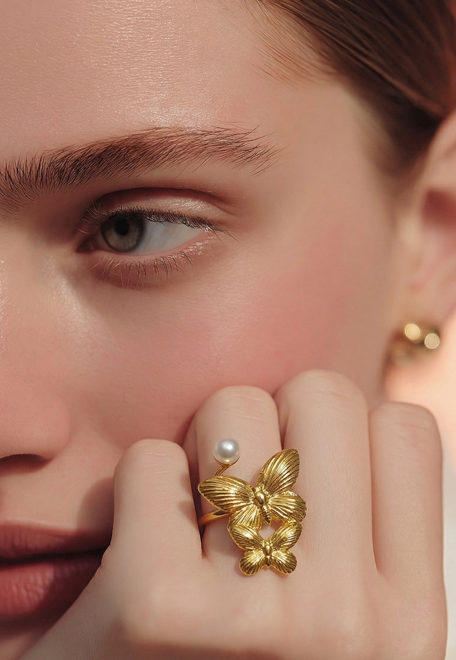 Golden Flutter Ring