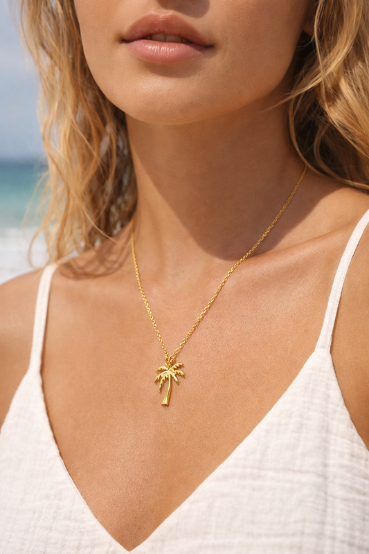 Golden Palm Necklaces