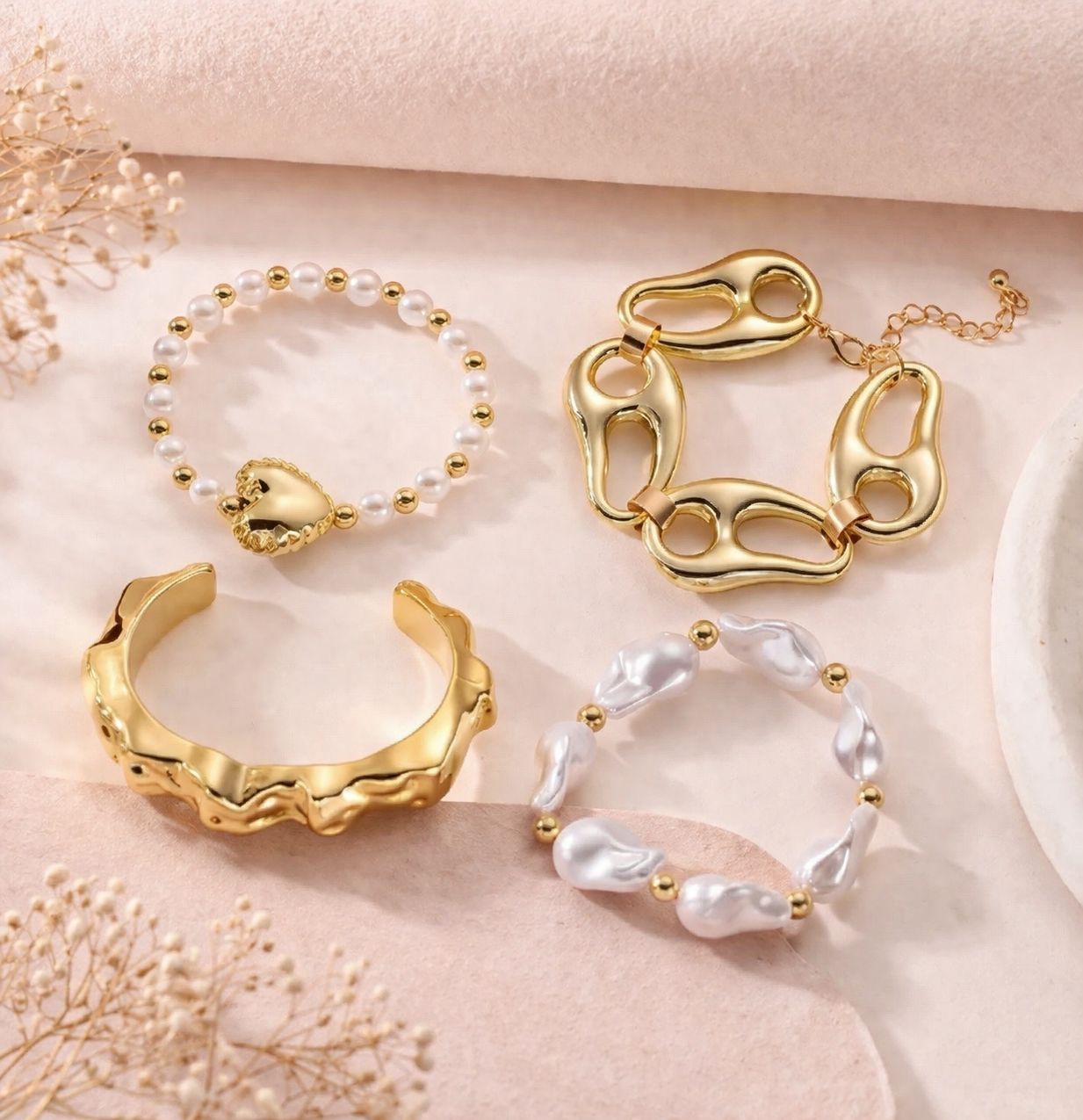 Graceful Layers Bracelet Set