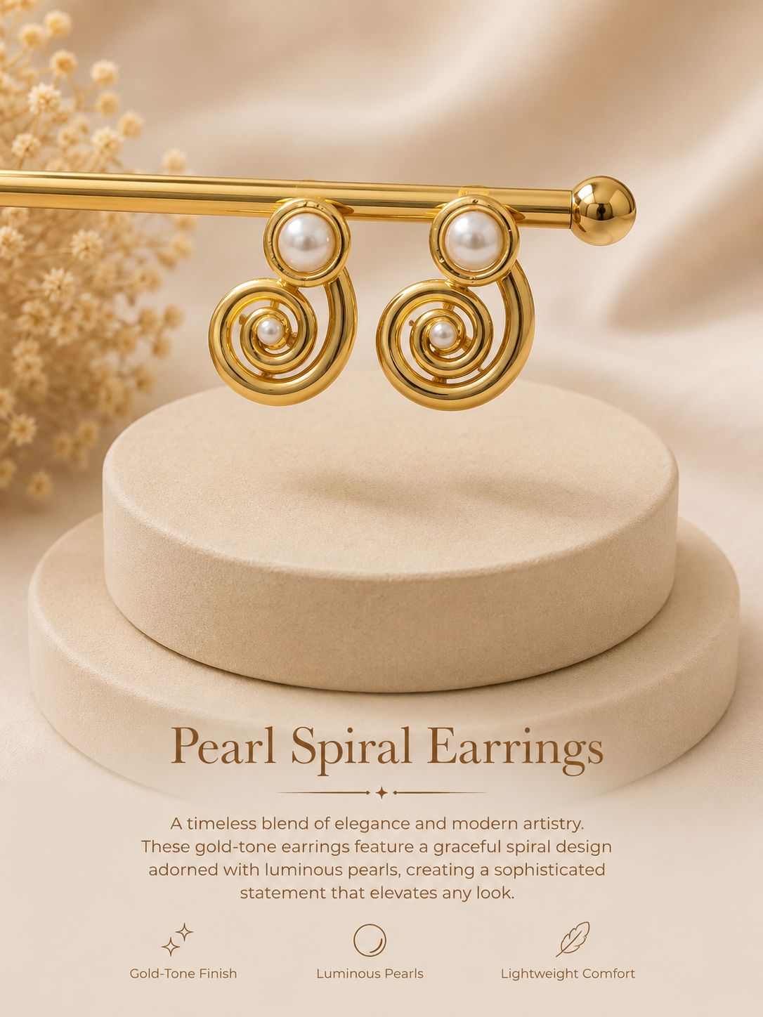 Pearl Orbit Earrings
