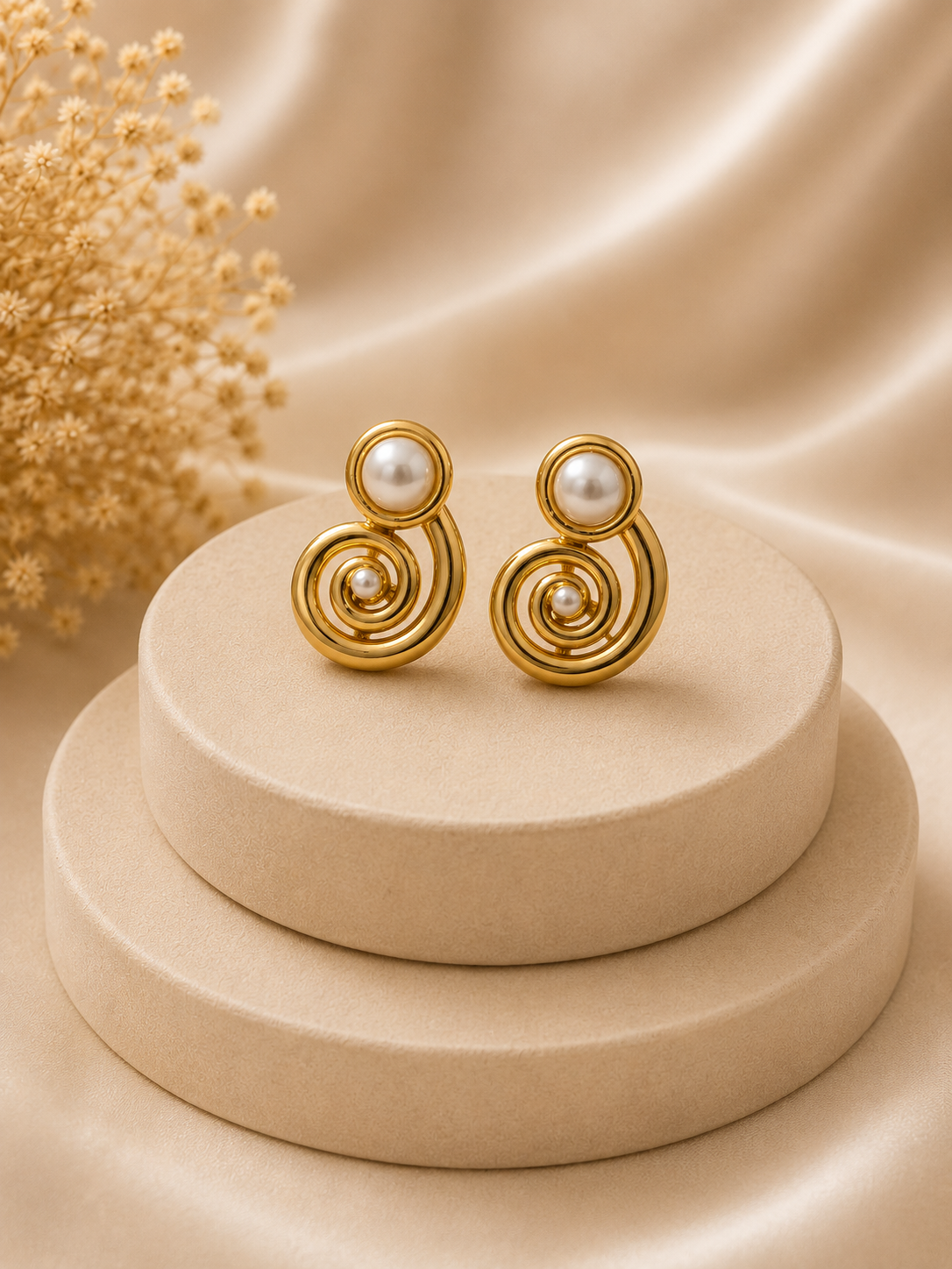 Pearl Orbit Earrings