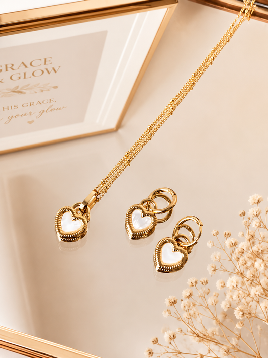 Midnight Heart Jewelry Set